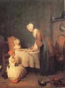 Jean Baptiste Simeon Chardin Saying Grace USA oil painting artist